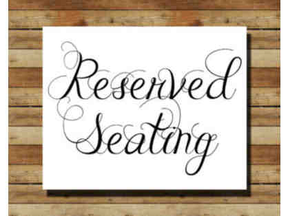Reserved Second Row Seats to 6th Grade Promotion (Set of 2)
