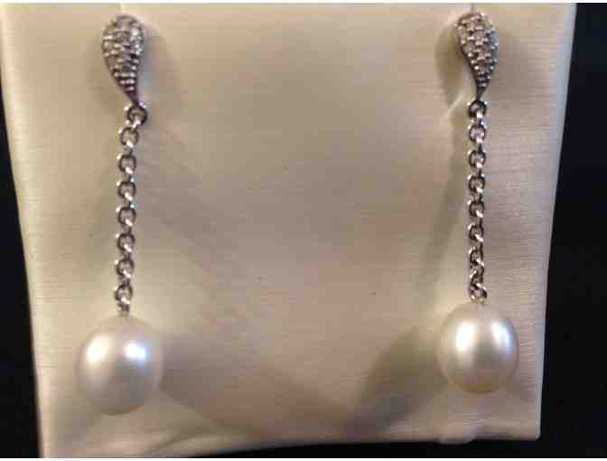 Diamond & Pearl Earrings