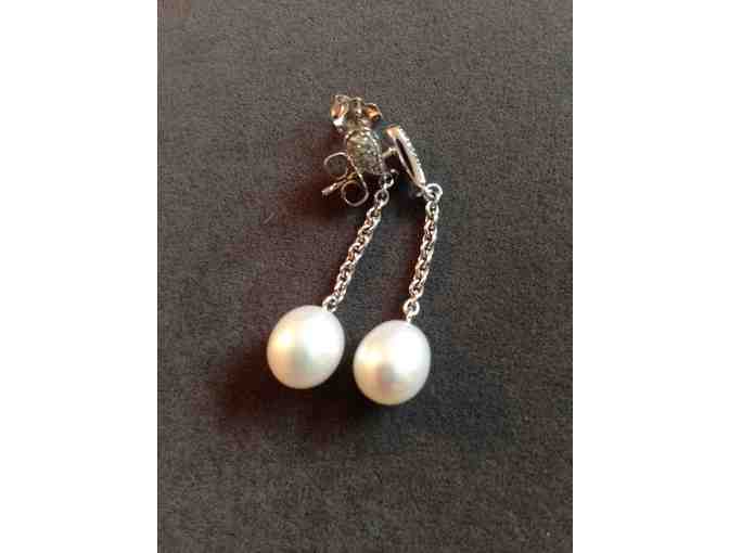 Diamond & Pearl Earrings