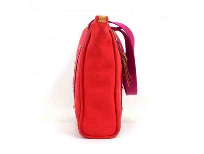 Louis Vuitton Antiqua 2006 MM Cabas Red Canvas Tote Bag