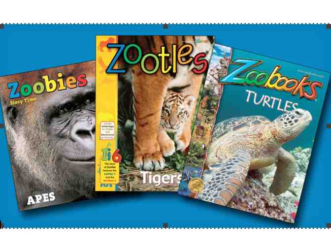 1 year subscription to Zoobies, Zootles and Zoobooks for children