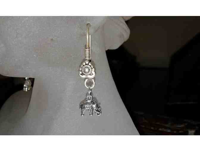 Elephants on Parade to Sanctuary- Bracelet with matching sterling silver Elephant Earrings