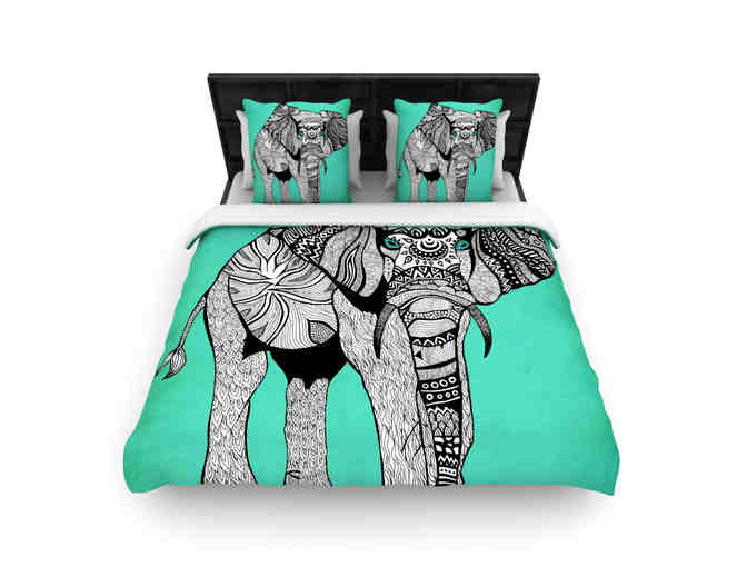Stunning High Quality Woven Elephant Duvet Cover (Twin)