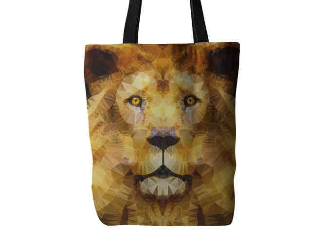 Two Tote Bags: Lion King and Laughing Zebra