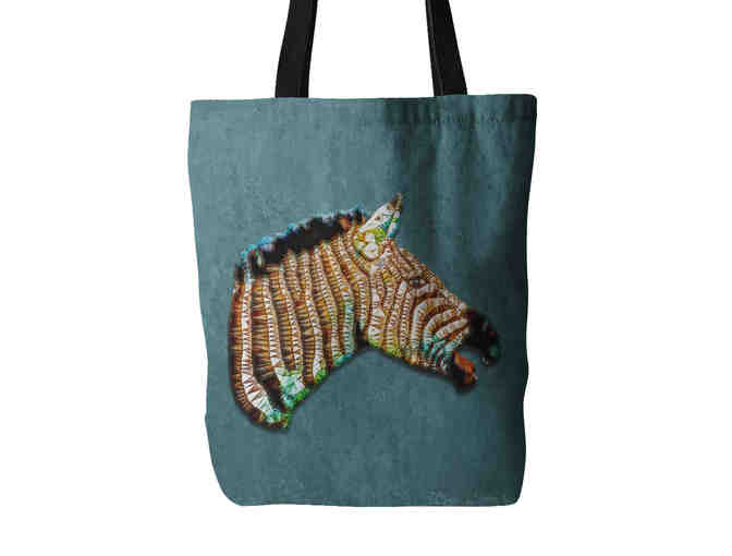 Two Tote Bags: Lion King and Laughing Zebra