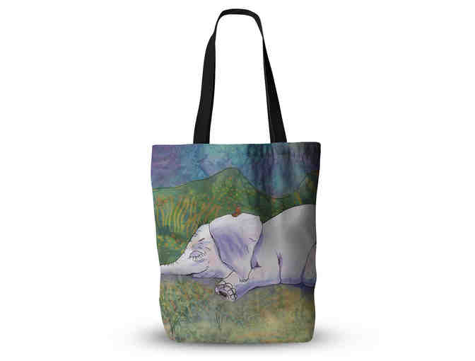 Two Tote Bags for Pachyderm Lovers: Dreaming Ellie and Pink Rhino