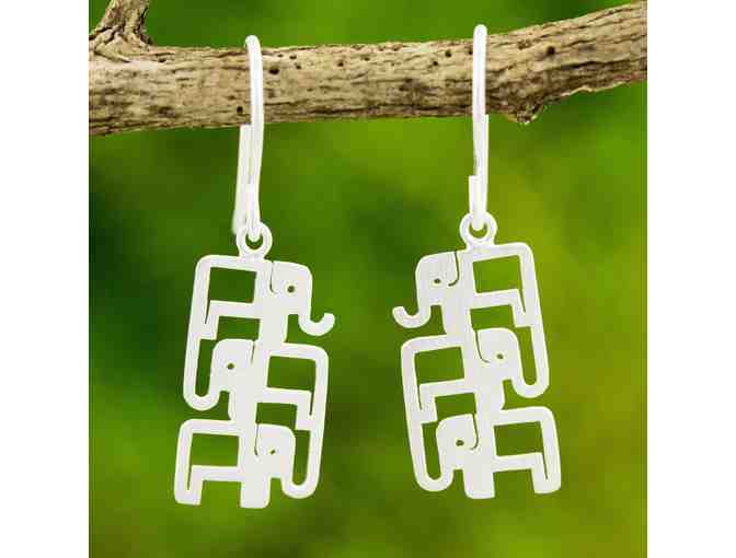 Silver Elephant Earrings and Necklace from NOVICA (Fair Trade)
