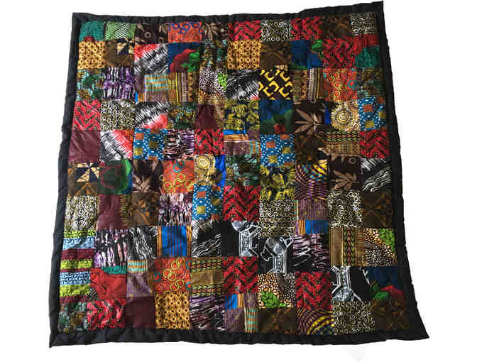 Child's Quilt made in Africa by Ugandan fabric artist Nankya Xtine