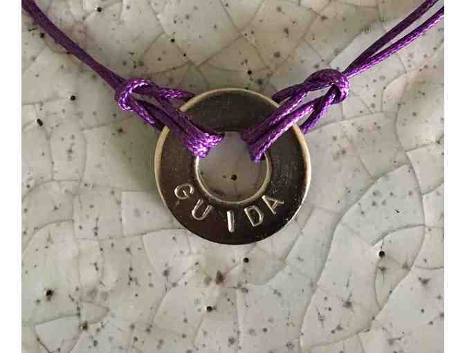 Guida Special Commemoration Hand-stamped Bracelet.  One of a kind!