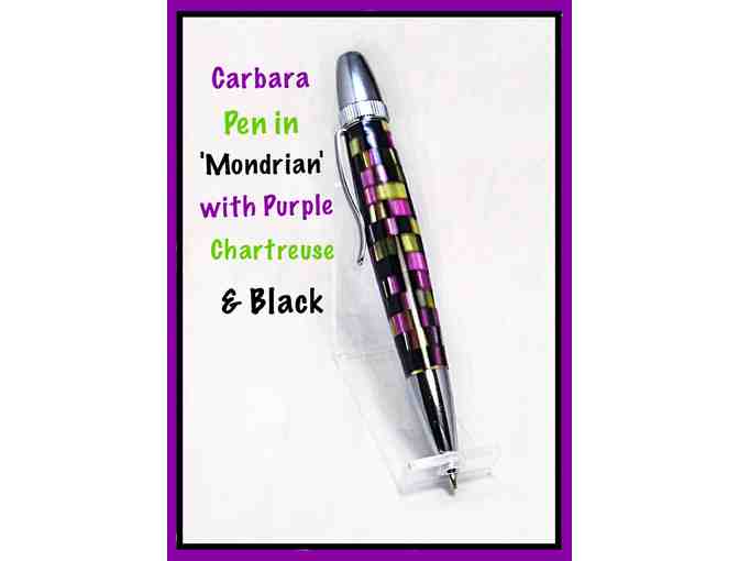 Hand Crafted Carbara Pen in 'Mondrian'