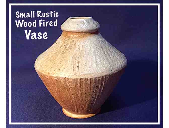 Pair of Gorgeous Rustic Wood-Fired Vases