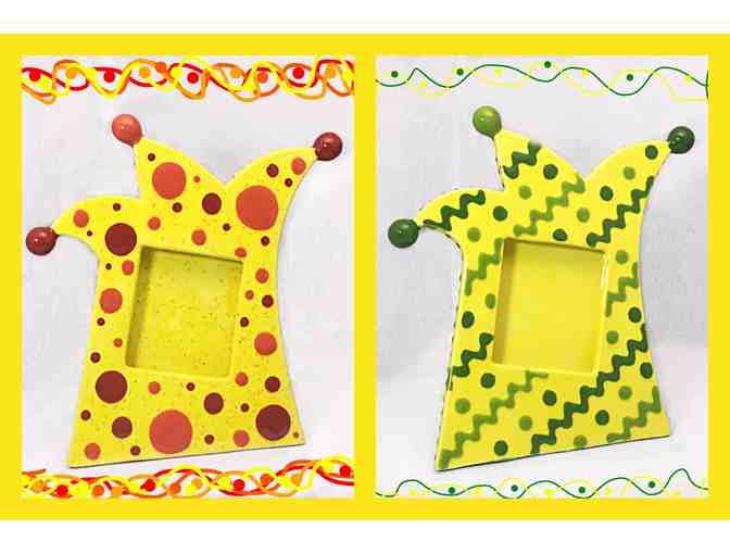 Pair of Fun 'Court Jester' Picture Frames