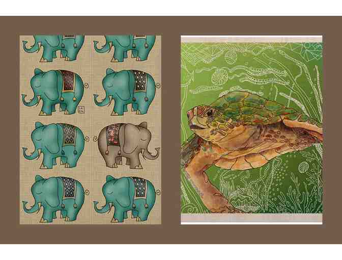 Two 'KESS NATURALS' Prints: Dreamy Ellie and Sea Turtle