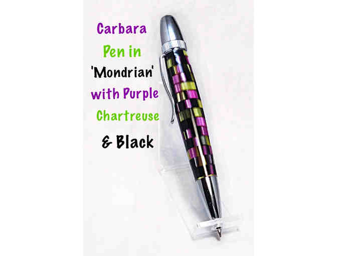 Hand Crafted Carbara Pen in 'Mondrian'