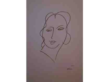 Two Extremely Rare, Initialed Lithographs by Henri Matisse