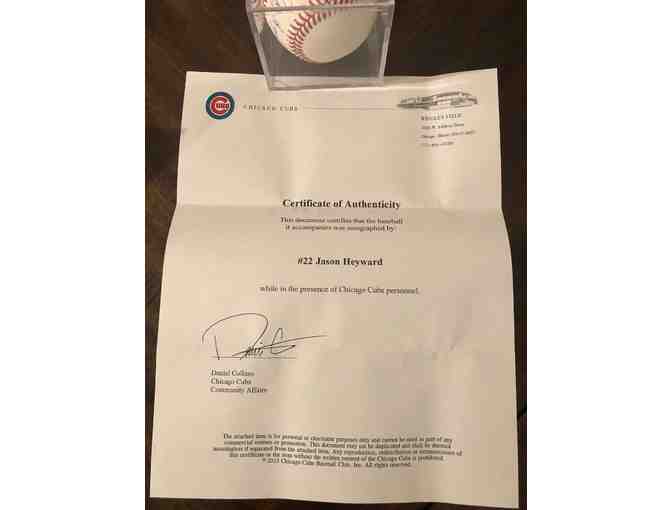 Cubs Jason Heyward Autographed Baseball