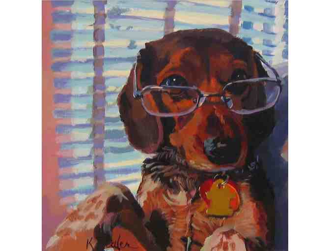 Custom 6x6 Pet Portrait by Kaethe Bealer