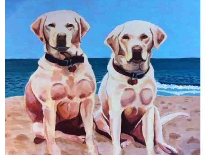 A hand painted portrait of your beloved pet