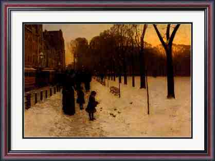 Boston Common at Twilight - Framed museum quality print