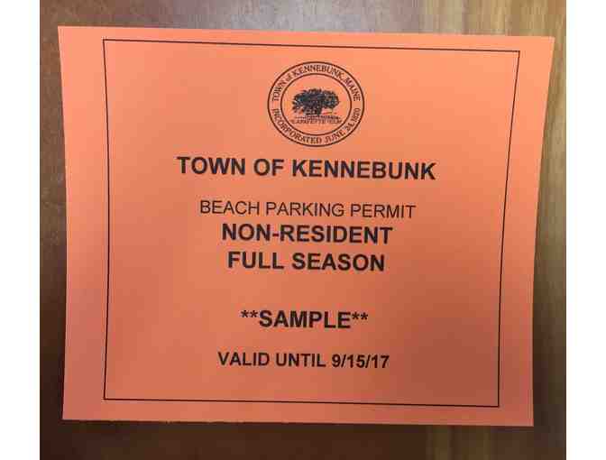Kennebunk Non-Resident Beach Parking Pass