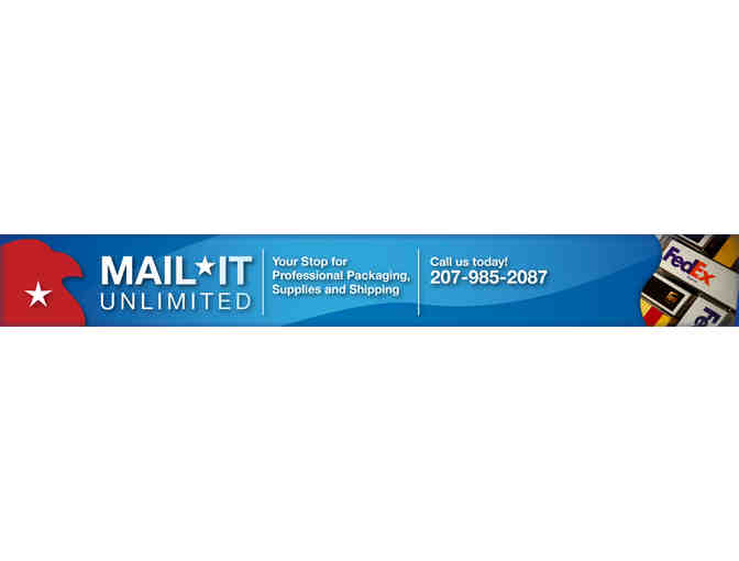 $50 gift certificate to Mail-It Unlimited