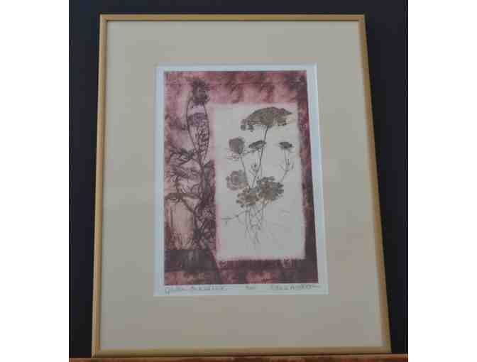 Limited Edition Etching 'Queen Anne's Lace.' donated by Arundel Farm Gallery