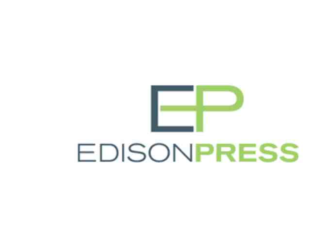 $100 gift certificate for printing services from Edison Press