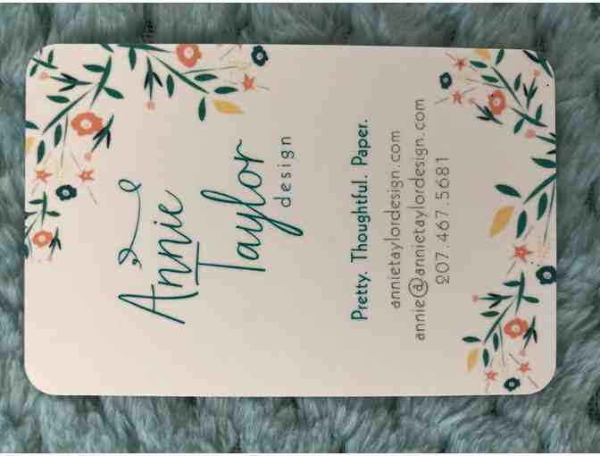 Beautiful, custom Maine themed stationery items from Annie Taylor Design
