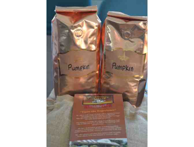 Two bags of Pumpkin Spice Coffee from Mornings in Paris