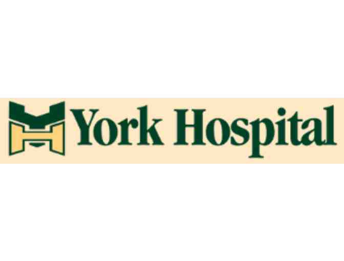 Gift filled tote donated by York Hospital