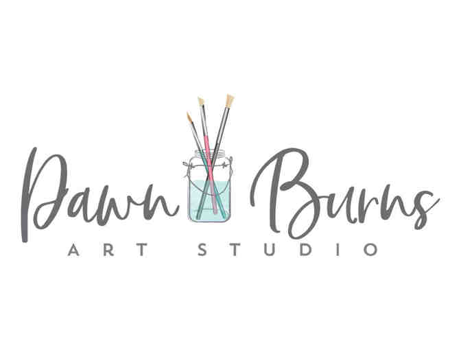 Maine resin pendant by Dawn Burns Art Studio