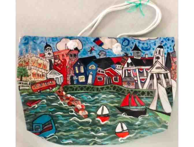 'Happy Days in the Port' tote by Danie Connolly