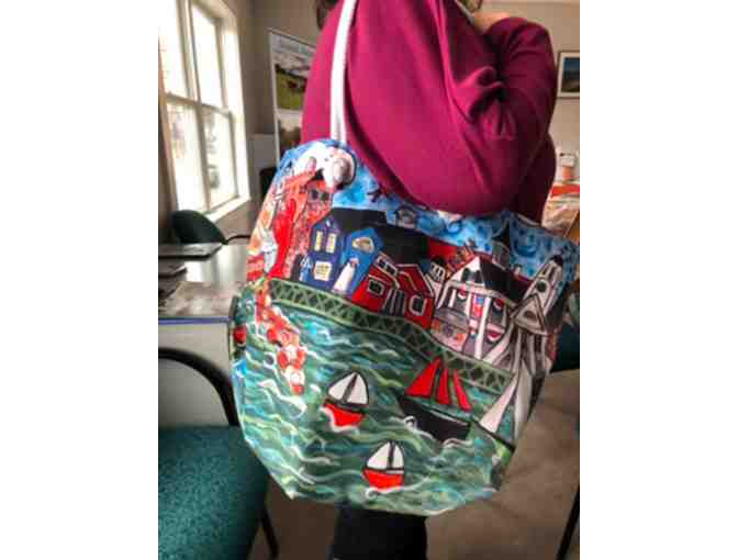 'Happy Days in the Port' tote by Danie Connolly