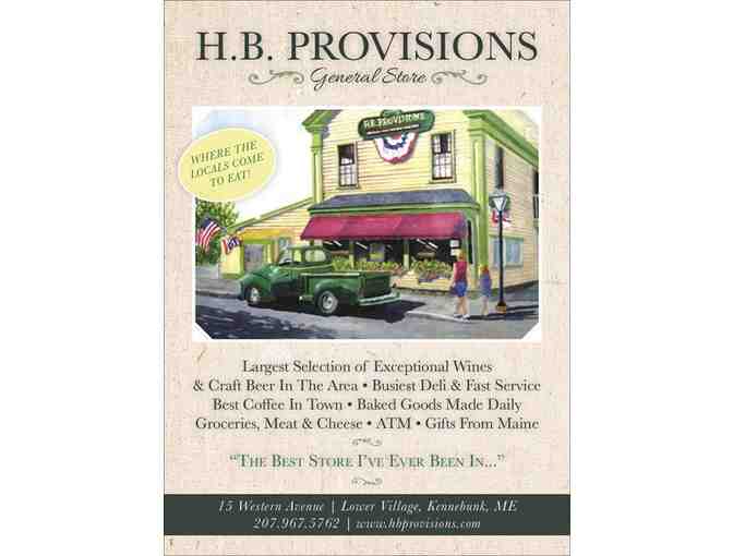 H.B. Provisions Maine Sample Box