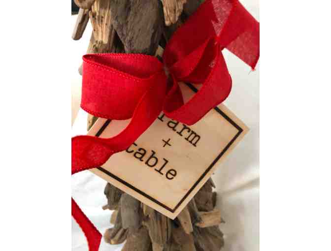 Driftwood Christmas Tree donated by Farm + Table