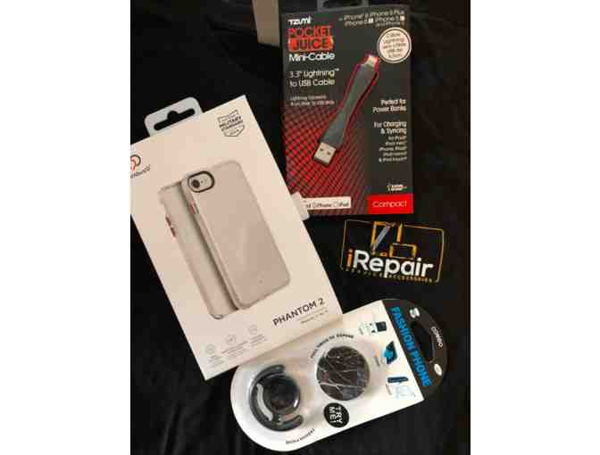 T-shirt, pop-socket, Phantom iPhone case and mini cable donated by iRepair - Photo 1