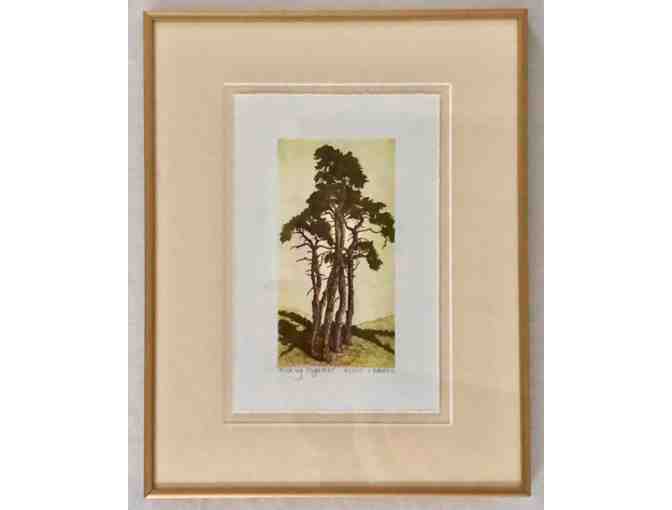 Limited Edition Etching  by Victoria Elbroch donated by Arundel Farm Gallery
