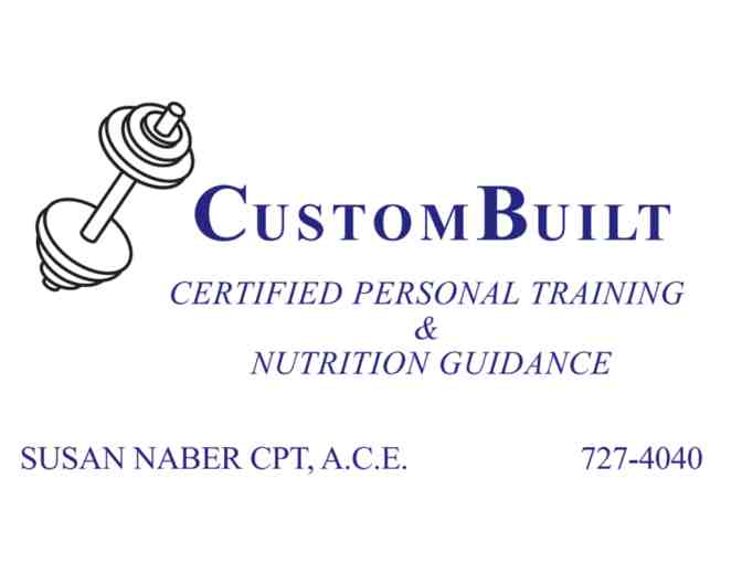 Two in-home personal training sessions donated by CustomBuilt Personal Training