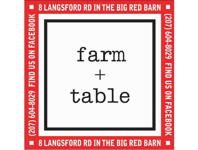 $100 Gift Certificate donated by Farm + Table - Photo 1