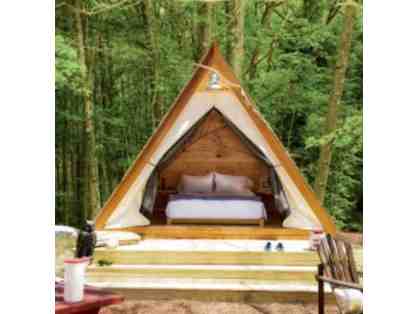 Two nights in a Hideaway Hut at Sandy Pines Campground