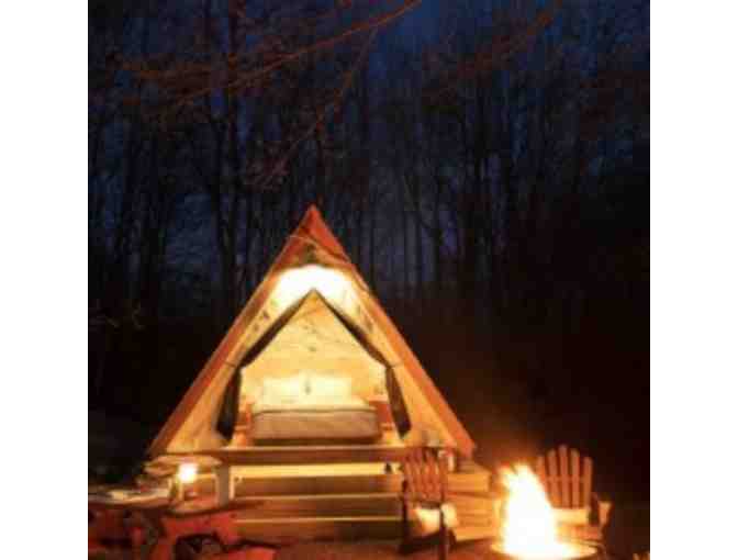 Two nights in a Hideaway Hut at Sandy Pines Campground