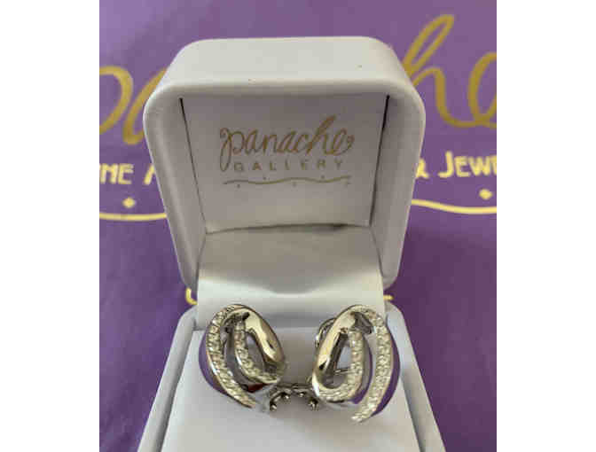 Sterling Silver & Crystal Earrings ($295 value) from Panache Fine Jewelry and Art Gallery