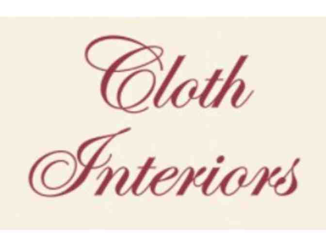 Custom Pillow donated by Cloth Interiors