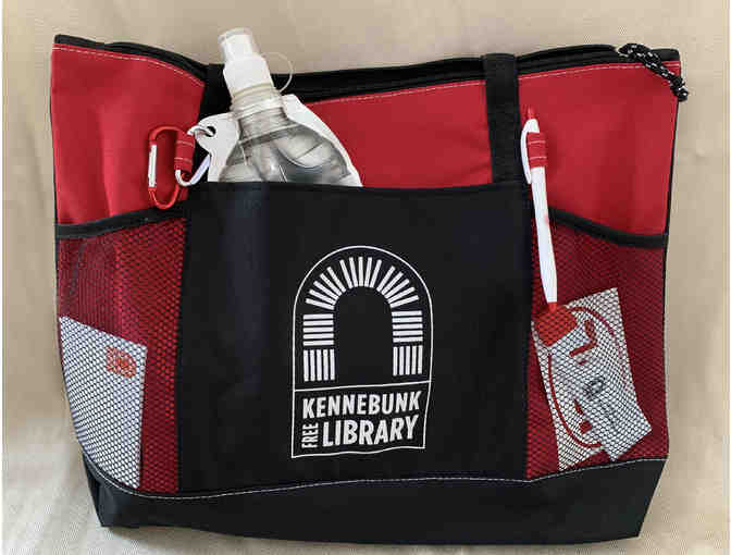Tote of Goodies from the Kennebunk Free Library