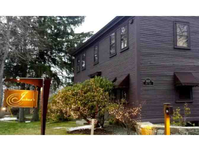 $150 gift certificate to Joshua's Restaurant & Bar donated by Big Horizon Mortgage