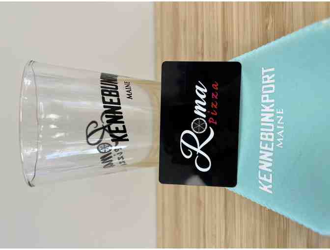 Roma Pizza $25 Gift Certificate, Pint Glass and Koozie