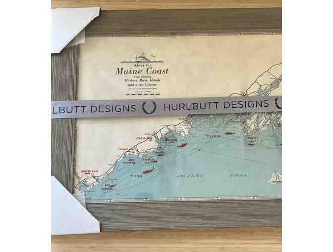 Map of Maine Original Art by Hurlbutt Designs