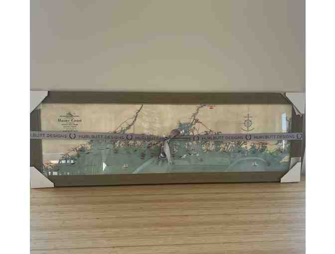 Map of Maine Original Art by Hurlbutt Designs