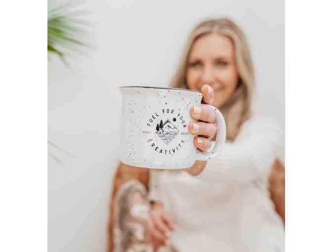 Mug and Coffee courtesy of Port + Pine Creative
