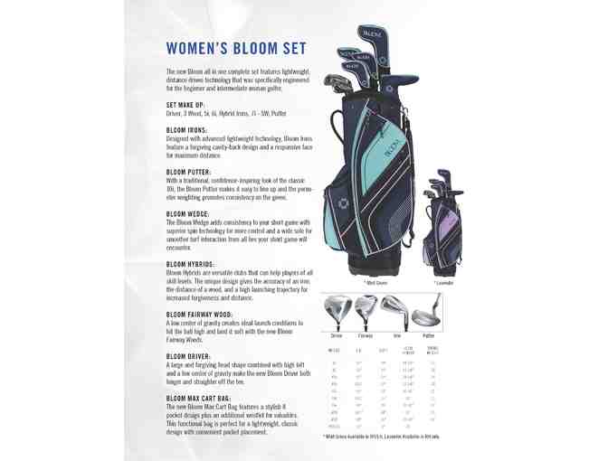 Cleveland Golf Bloom Women's Clubs and Bag